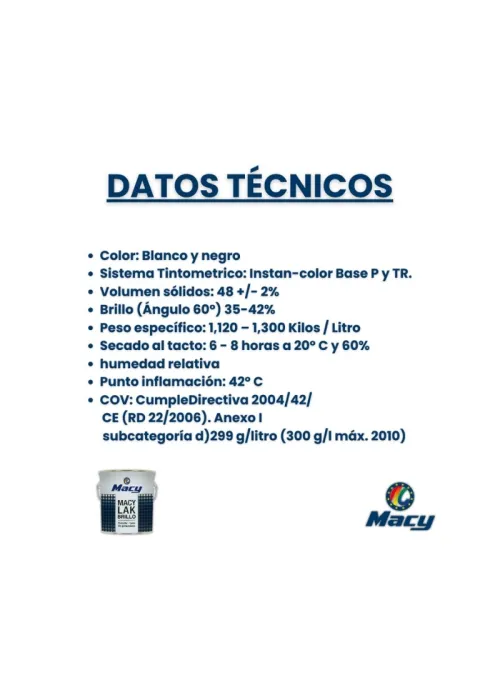 Esmalte Laca Brillante Macy-Lak