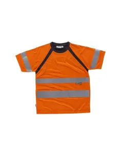 Camiseta manga corta combinada con alta visibilidad 2