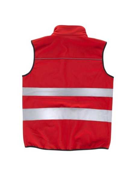 Chaleco workshell con cintas reflectantes