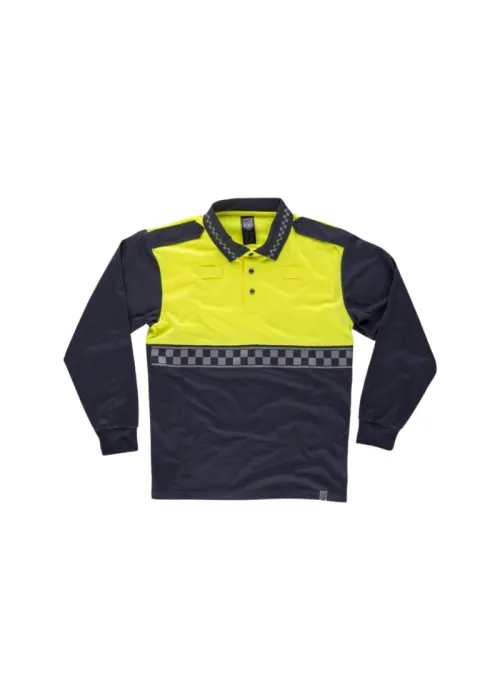 Camiseta Polo Combinado de Manga Larga Camiseta Polo Combinado de Manga Larga