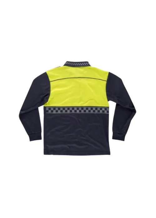 Camiseta Polo Combinado de Manga Larga Camiseta Polo Combinado de Manga Larga