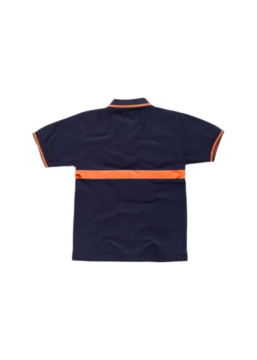 Polo manga corta con una franja a contraste Polo manga corta con una franja a contraste