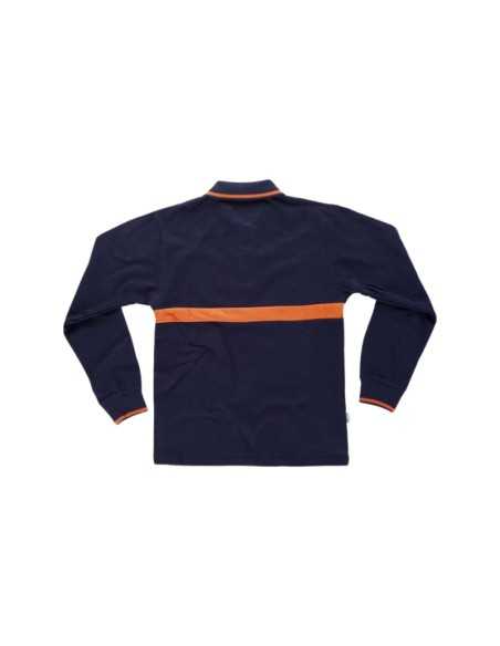 Camiseta Polo Combinado de Manga Larga de Algodón