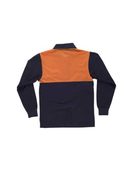 Polo manga larga con canesú combinado