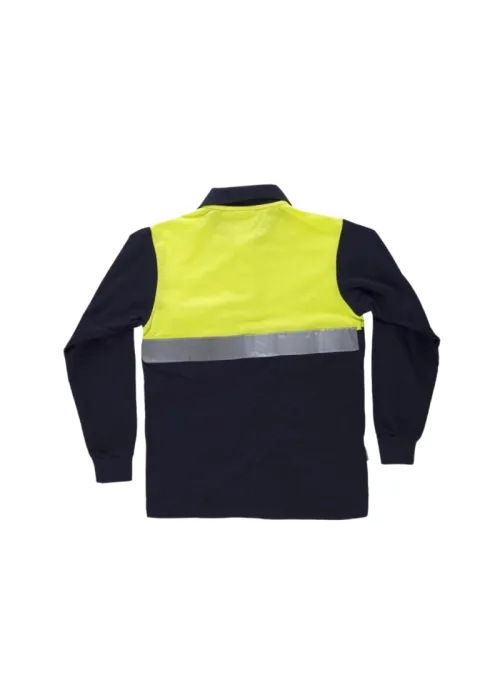 Camiseta Polo Manga Larga con Cinta Reflectante Camiseta Polo Manga Larga con Cinta Reflectante