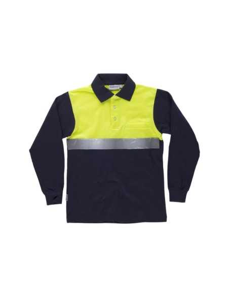 Camiseta Polo Manga Larga con Cinta Reflectante