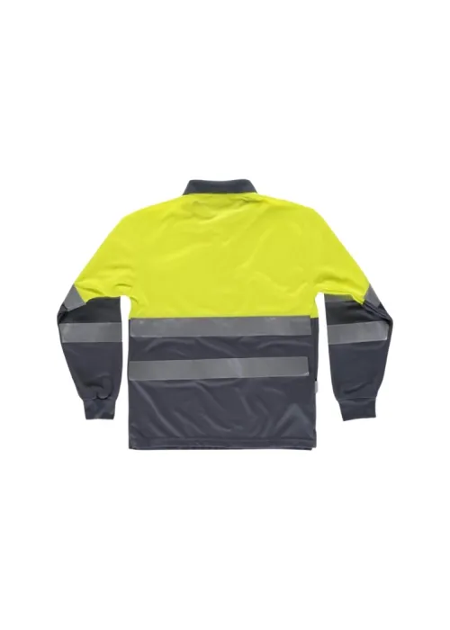 Camiseta Polo Combinado de Manga Larga