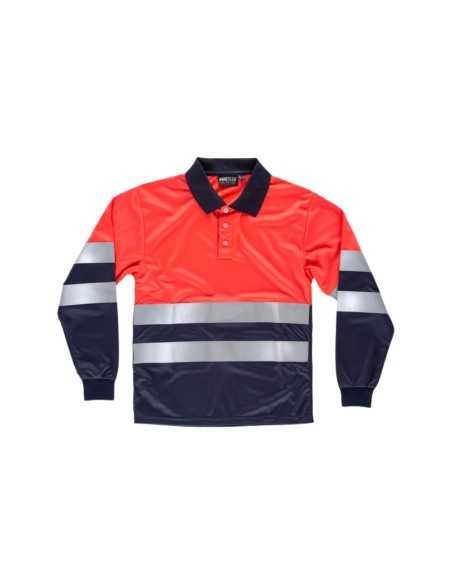 Camiseta Polo Combinado de Manga Larga con Permeabilidad al Aire