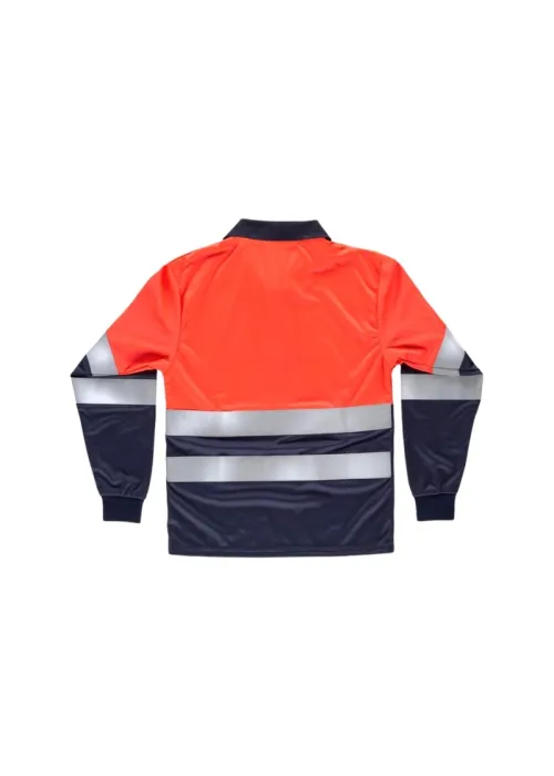 Camiseta Polo Combinado de Manga Larga con Permeabilidad al Aire