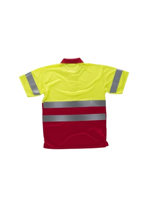 Polo de Alta Visibilidad Manga Corta con Cintas Reflectantes Polo de Alta Visibilidad Manga Corta con Cintas Reflectantes