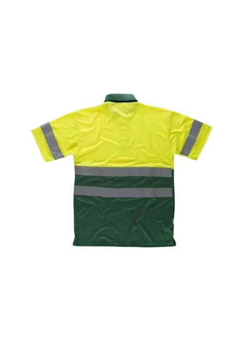 Polo de Alta Visibilidad Manga Corta con Cintas Reflectantes Polo de Alta Visibilidad Manga Corta con Cintas Reflectantes