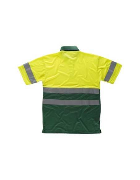 Polo de Alta Visibilidad Manga Corta con Cintas Reflectantes