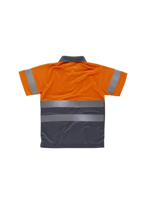 Polo de Alta Visibilidad Manga Corta con Cintas Reflectantes Polo de Alta Visibilidad Manga Corta con Cintas Reflectantes