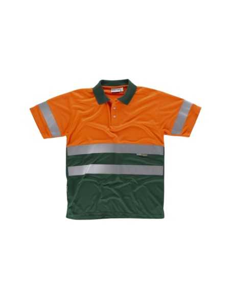 Polo de Alta Visibilidad Manga Corta con Cintas Reflectantes