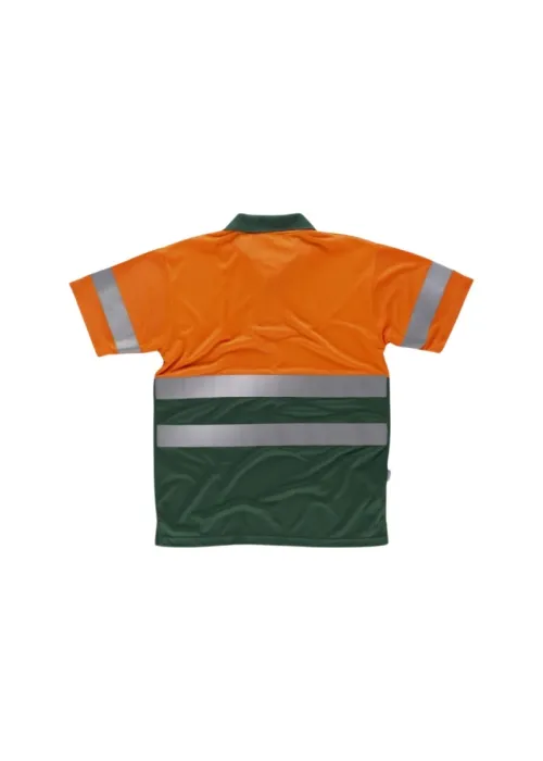 Polo de Alta Visibilidad Manga Corta con Cintas Reflectantes Polo de Alta Visibilidad Manga Corta con Cintas Reflectantes