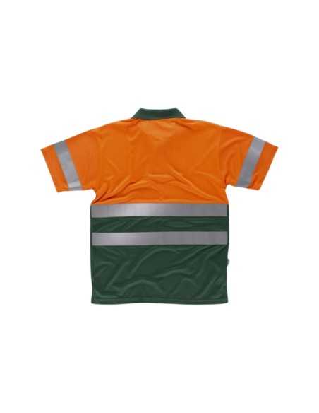 Polo de Alta Visibilidad Manga Corta con Cintas Reflectantes