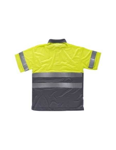 Polo de Alta Visibilidad Manga Corta con Cintas Reflectantes