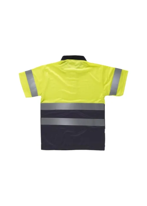 Polo de Alta Visibilidad Manga Corta con Cintas Reflectantes Polo de Alta Visibilidad Manga Corta con Cintas Reflectantes