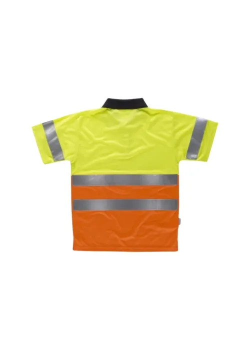 Polo combinado alta visibilidad manga corta Polo combinado alta visibilidad manga corta