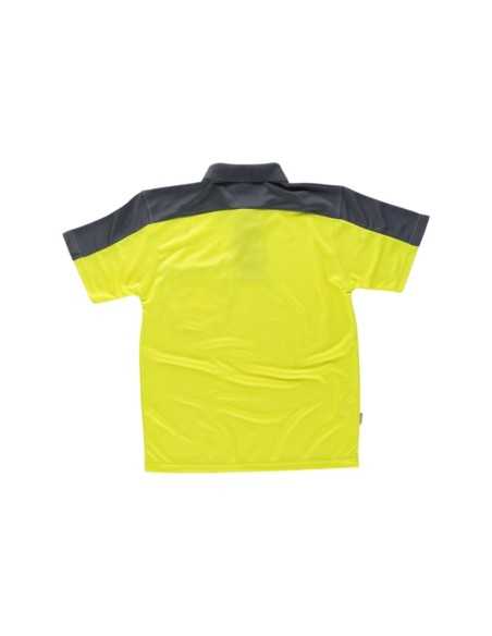Camiseta Polo de Trabajo con Mangas a Contraste
