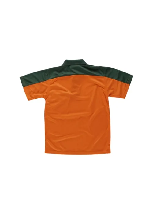 Camiseta Polo de Trabajo con Mangas a Contraste Camiseta Polo de Trabajo con Mangas a Contraste