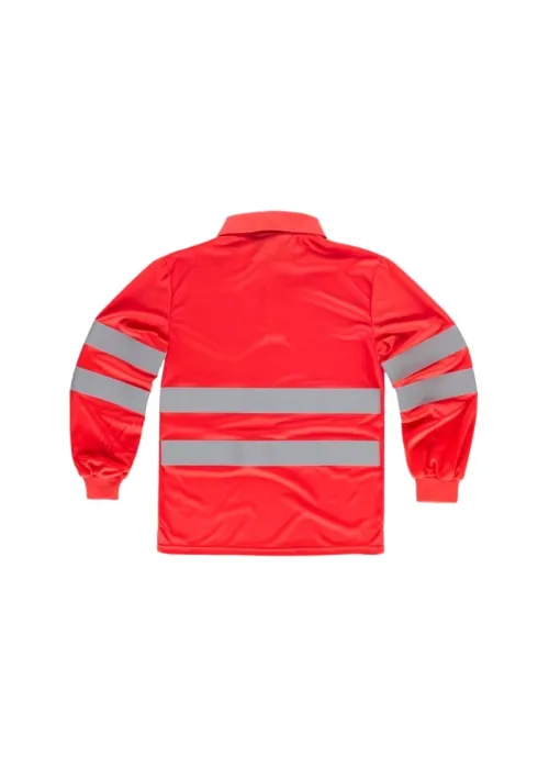 Polo manga larga Rojo AV