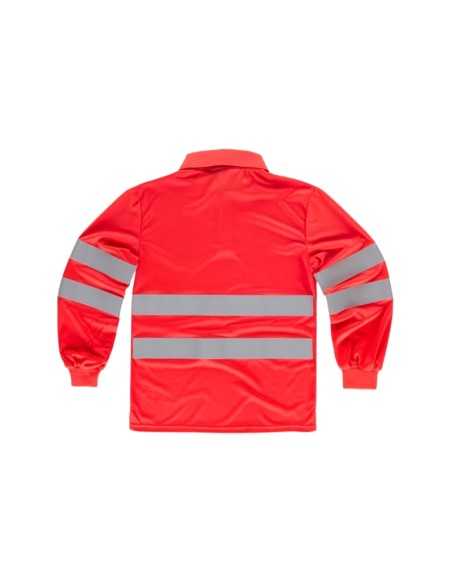 Polo manga larga Rojo AV