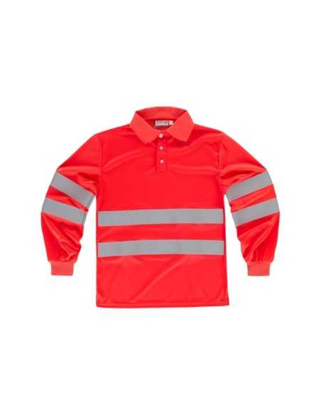 Polo manga larga Rojo AV
