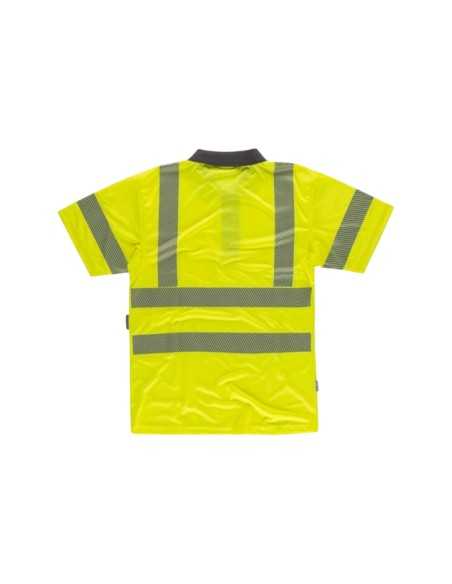 Polo manga corta combinado, cintas discontinuas y arnés