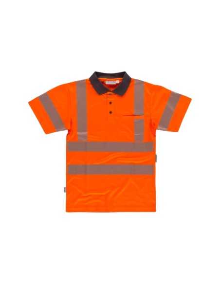 Polo manga corta combinado, cintas discontinuas y arnés