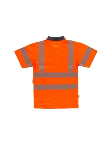 Polo manga corta combinado, cintas discontinuas y arnés