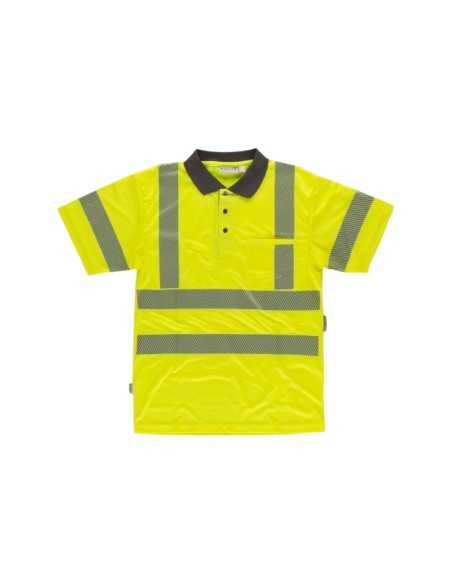 Polo manga corta combinado, cintas discontinuas y arnés