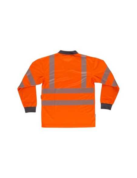 Polo manga larga combinado y perchado