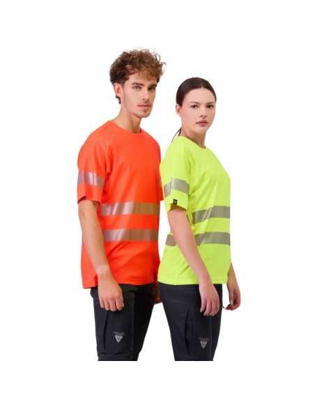 Camiseta alta visibilidad de manga corta