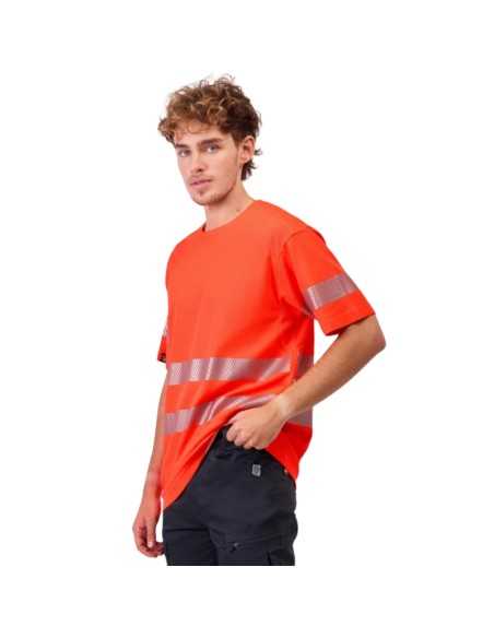Camiseta alta visibilidad de manga corta