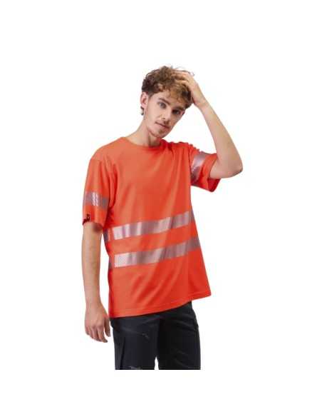 Camiseta alta visibilidad de manga corta