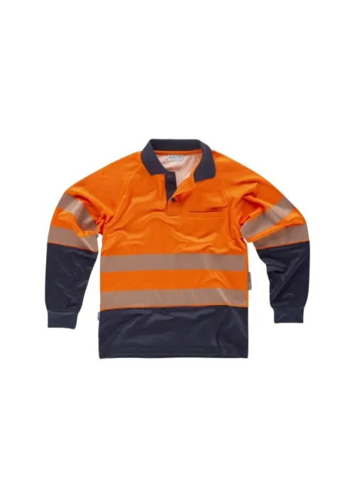 Polo Reflectante Discontinuo: Manga Larga AV Algodón Polo Reflectante Discontinuo: Manga Larga AV Algodón