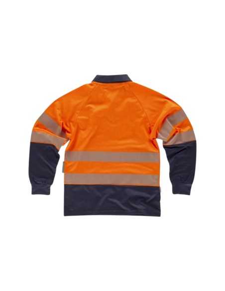 Polo Reflectante Discontinuo: Manga Larga AV Algodón