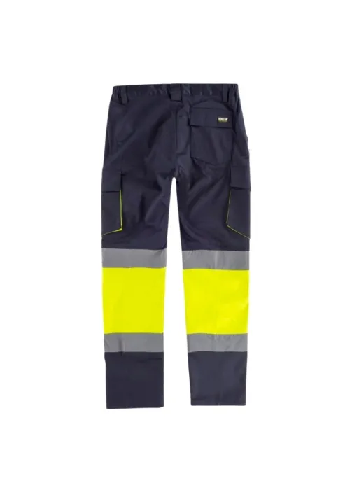 Pantalón Elástico Reforzado con Alta Visibilidad y Bolsillos Multiples Pantalón Elástico Reforzado con Alta Visibilidad y Bolsillos Multiples