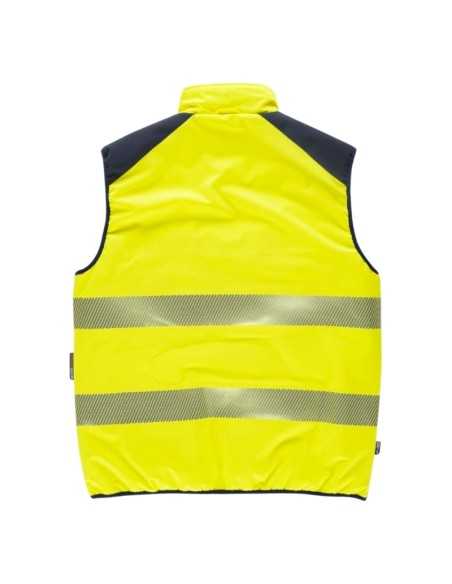 Chaleco Reversible y Acolchado: Alta Visibilidad y Cintas Discontinuas