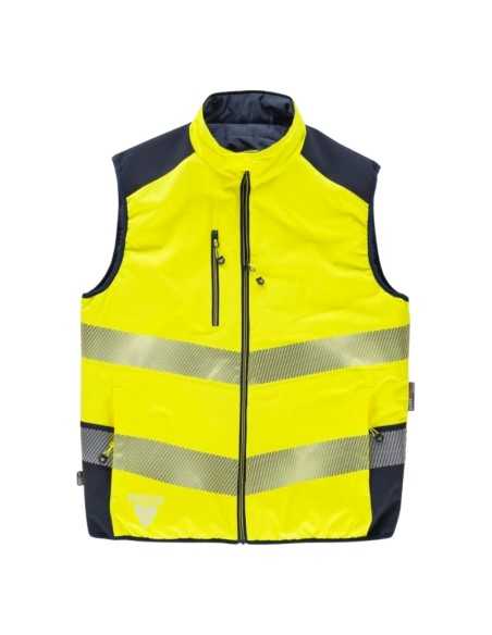 Chaleco Reversible y Acolchado: Alta Visibilidad y Cintas Discontinuas