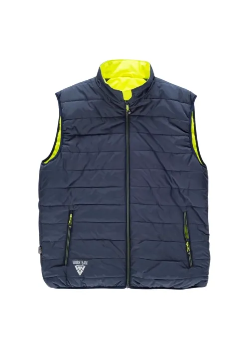 Chaleco Reversible y Acolchado: Alta Visibilidad y Cintas Discontinuas