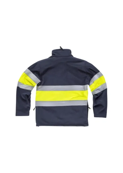 Workshell combinado con cintas reflectantes. Workshell combinado con cintas reflectantes.