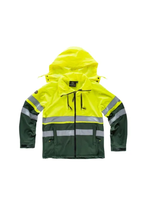 Cazadora Reflectante de Alta Visibilidad con Workshell Cazadora Reflectante de Alta Visibilidad con Workshell