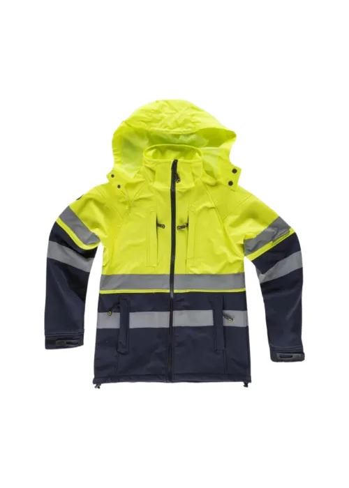 Cazadora Reflectante de Alta Visibilidad con Workshell Cazadora Reflectante de Alta Visibilidad con Workshell