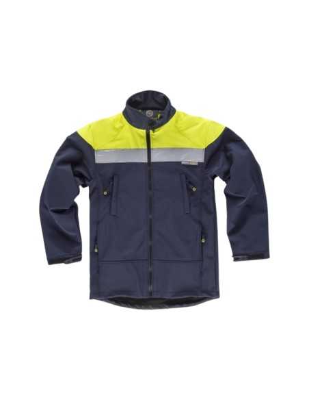 Chaqueta Workshell con Canesú de AV y Cinta Reflectante
