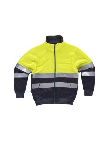 Sudadera AV combinada con cierre cremallera