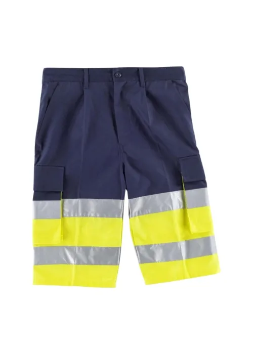 Bermuda combinada, con dos cintas reflectantes. Bermuda combinada, con dos cintas reflectantes.
