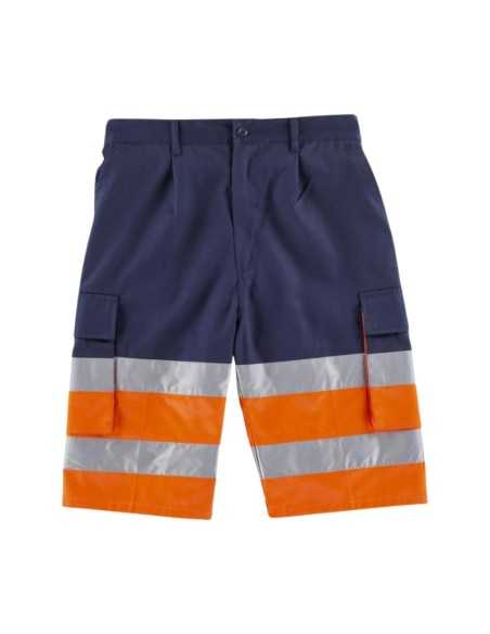 Bermuda combinada, con dos cintas reflectantes.