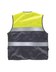 Chaleco Safari Bicolor con Cintas de Alta Visibilidad y Multibolsillos 2